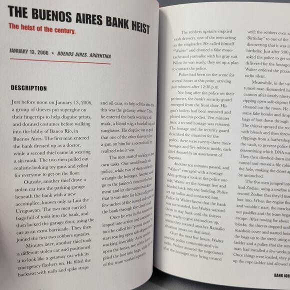 Heist An Inside Look at the Worlds 100 Greatest Heists Cons Caper Book Hardcover - Picture 5 of 14